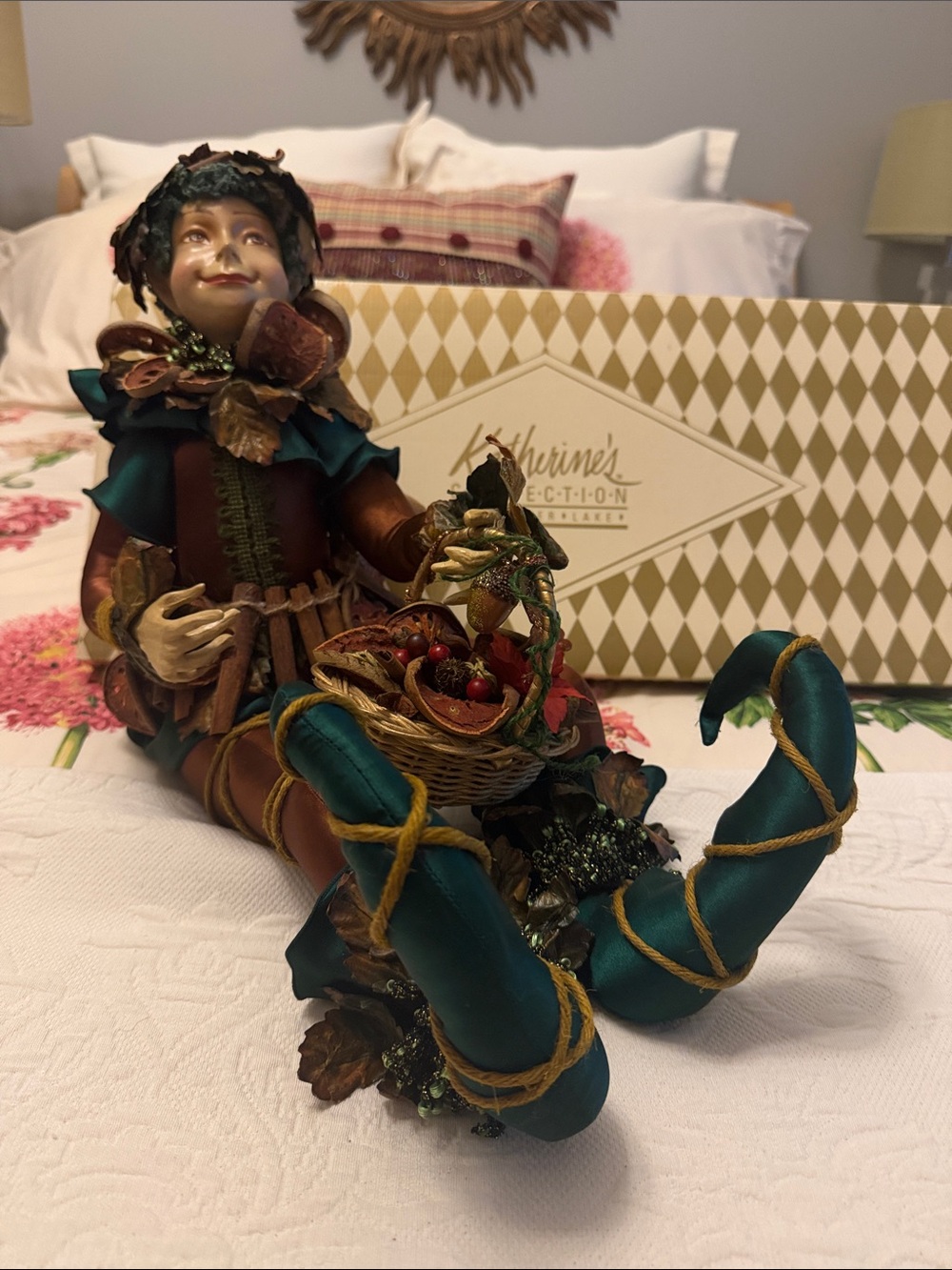 Katherine's Collection Woodland Festive Elf 24” Figurine